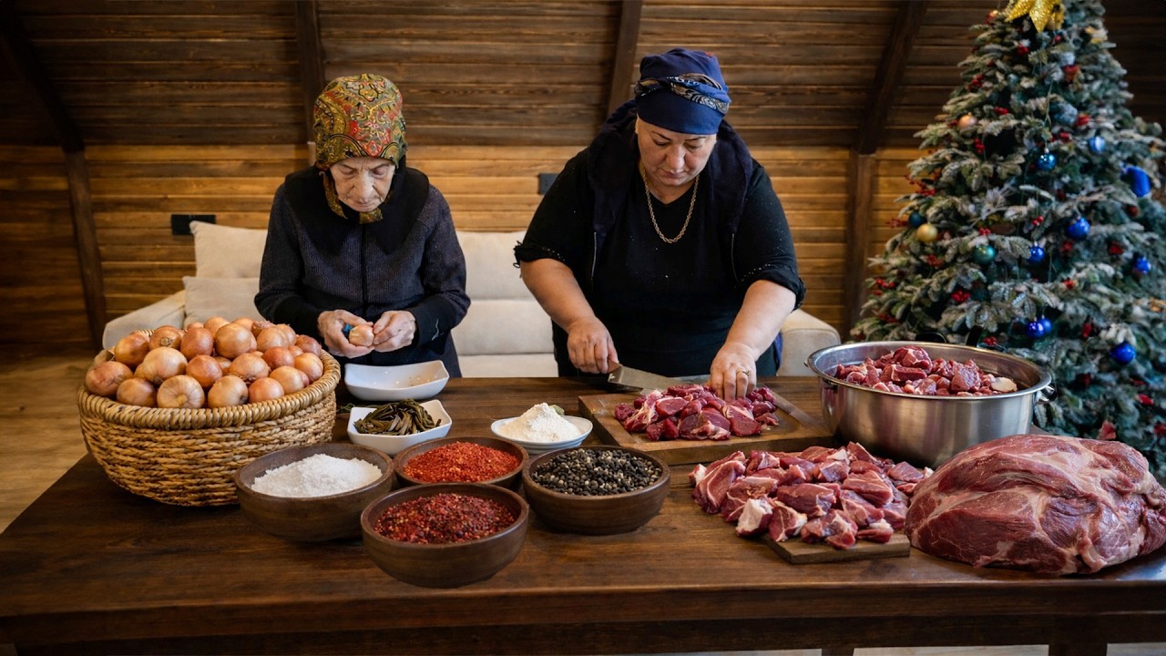 Лапша по-деревенски у подножия Снежных гор | Традиционная деревенская кухня