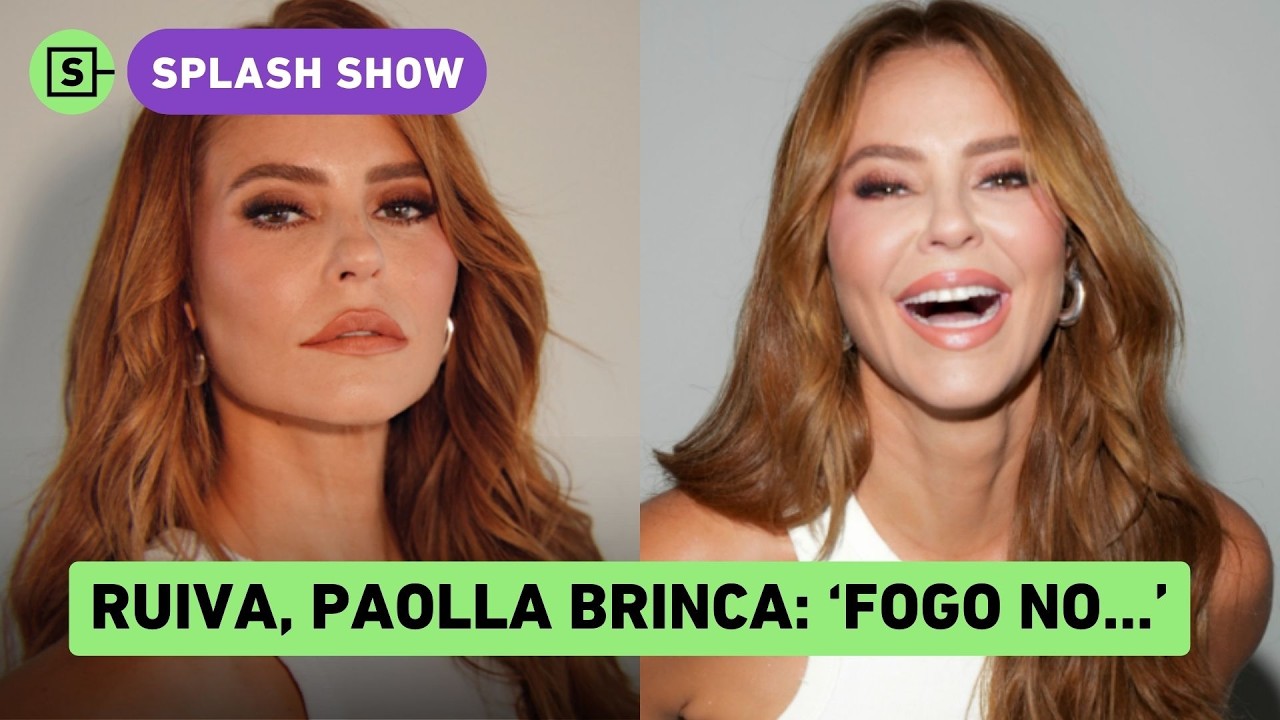 Paolla Oliveira brinca sobre cabelo ruivo e compartilha memes: 'Fogo no rab....'