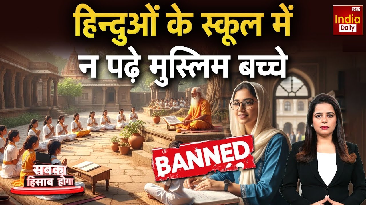 Hindu Muslim Controversy: मौलाना का भड़काऊ 'ज्ञान'... फिर हिन्दू-मुसलमान! Muzaffarnagar School Row