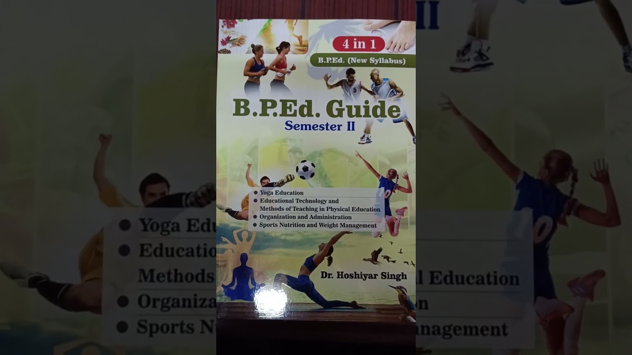 B.P.Ed. Guides for all semesters, covering all subjects with all topics.