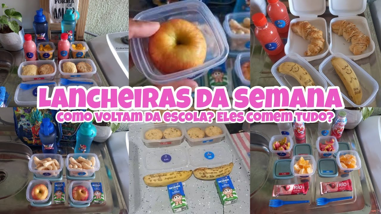5 Ideias de lanche escolar | Como voltam as lancheiras das crianças?