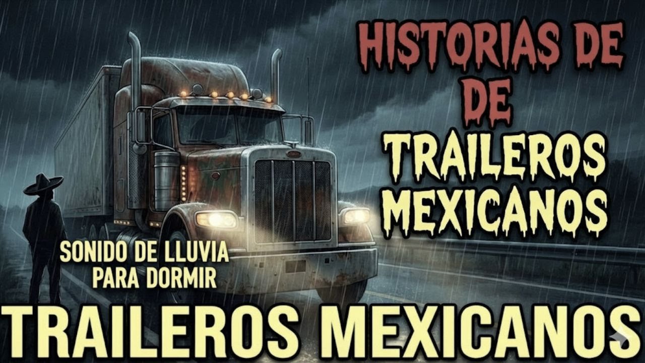 Relatos paranormales de camioneros mexicanos | Lluvia nocturna  para dormir | Vol. 13