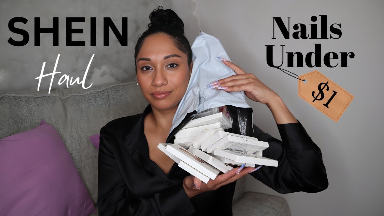 Shein Haul Press on Nails for under $1 | All About Emily