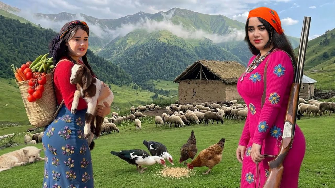Nomadic Life in IRAN | The Secret of Traditional Bread Baking by Nomadic Girls