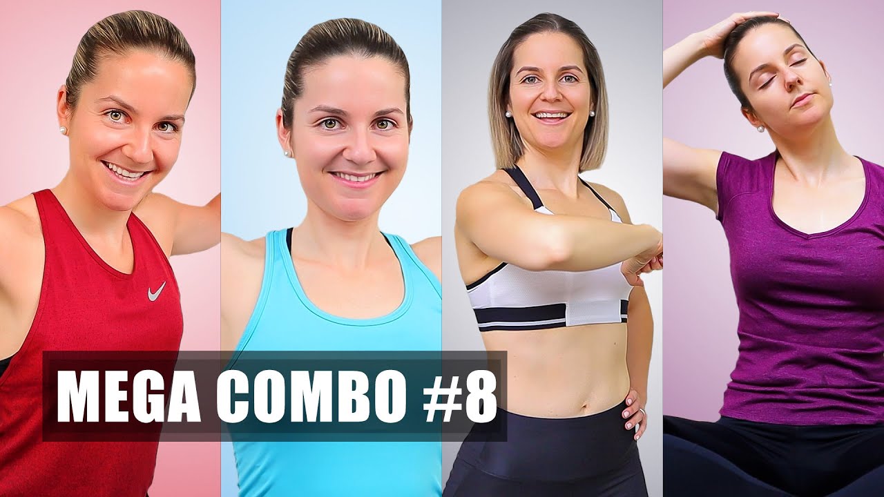MEGA COMBO #8 🧡 FORTALECE PECHO, BRAZOS Y ESPALDA | SIÉNTETE JOVEN - 62 MINUTOS