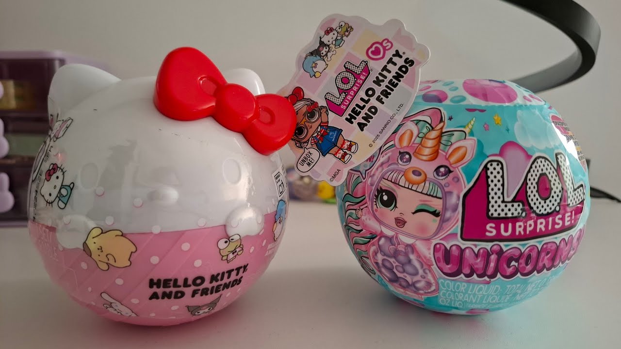 LOL SURPRISE HELLO KITTY AND FRIENDS E LOL SURPRISE UNICORNS!!!