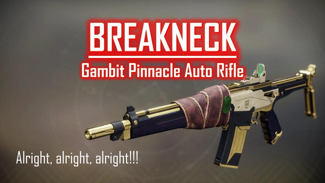 Gambit Pinnacle Reward - Breakneck - PVP PVE Gameplay Review
