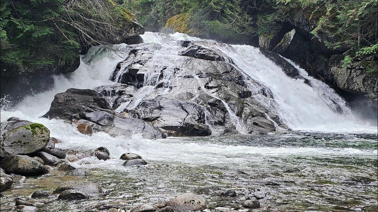 Peaceful Waterfall Sounds White Noise for Sleep, Relaxation 😊 2 Hours Nature