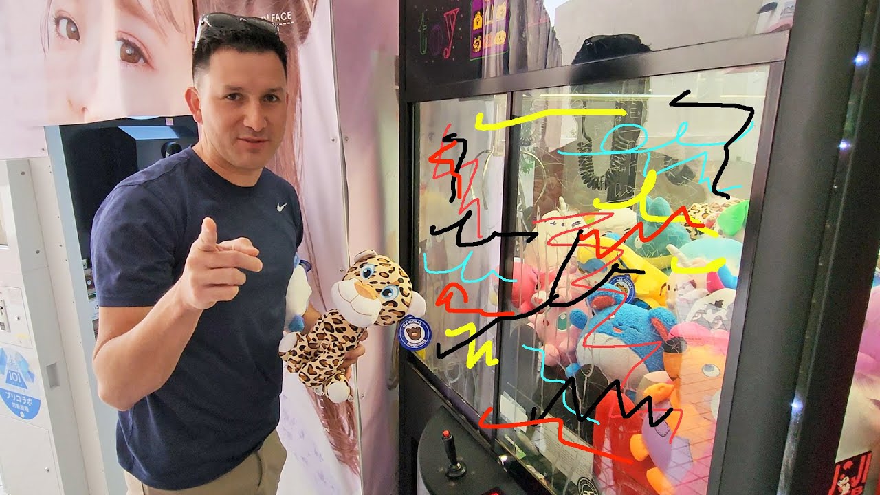 These are UGLY claw machines! Graffiti Everywhere!