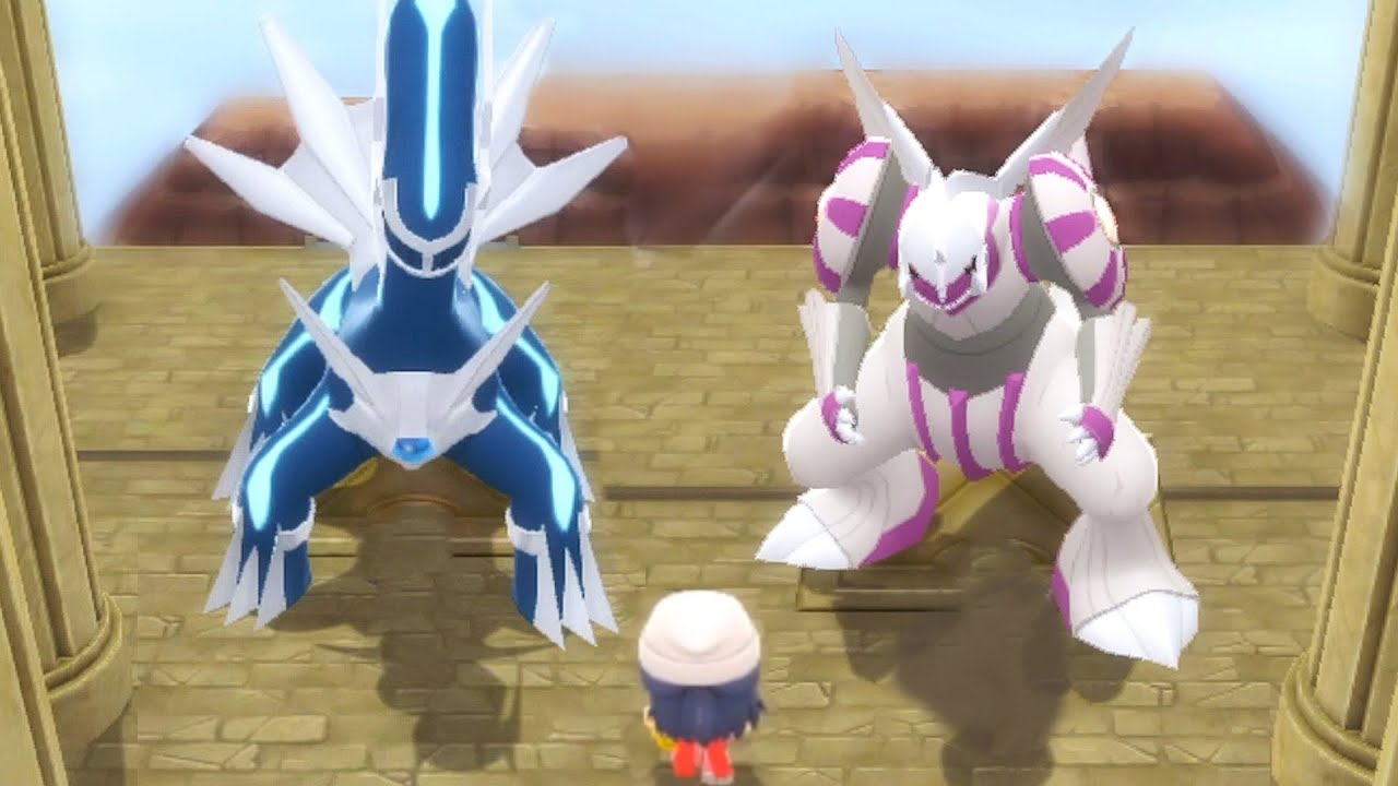 Awakening of Dialga and Palkia in Pokémon Brilliant Diamond & Shining Pearl (4K)