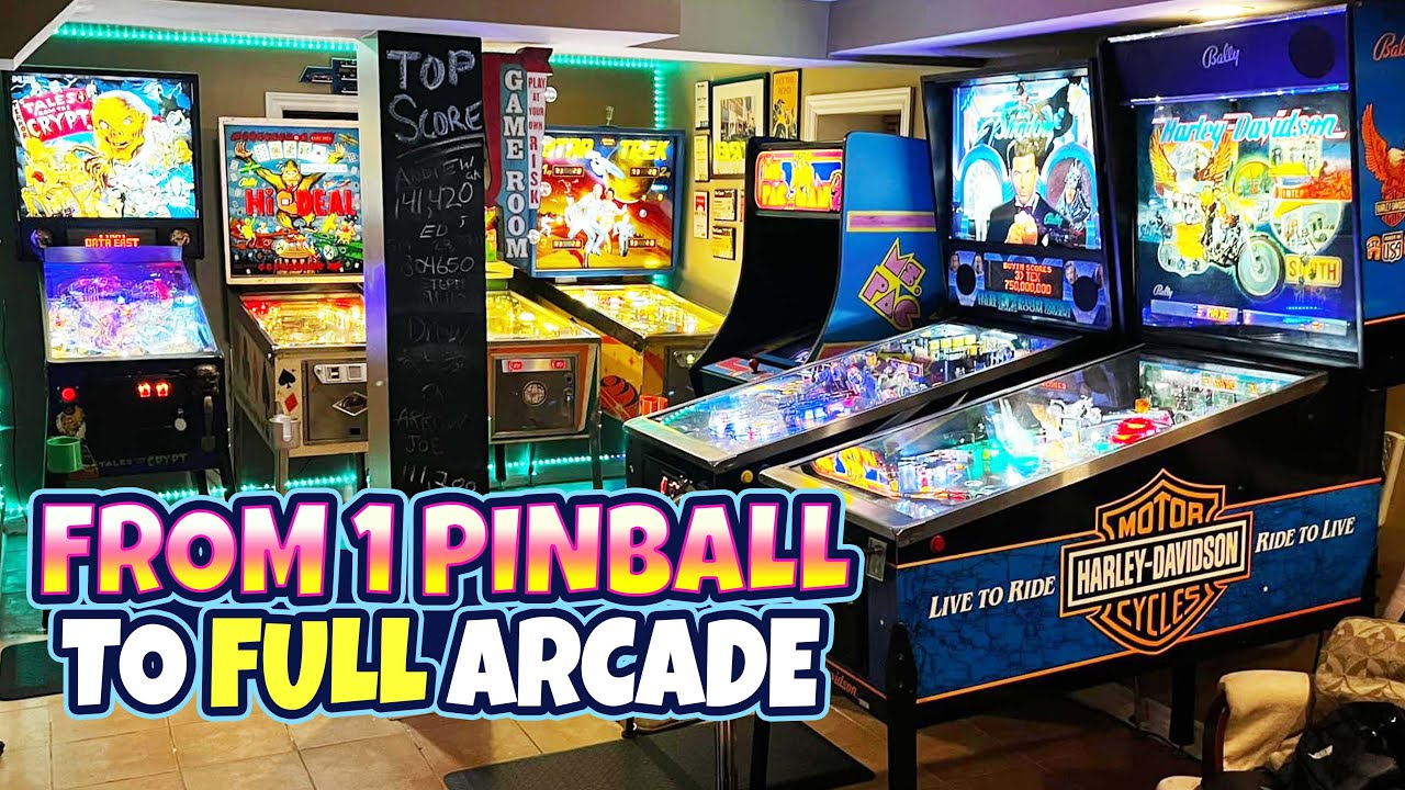 A Pinball Hobby Turned into The Dream Home Arcade!
