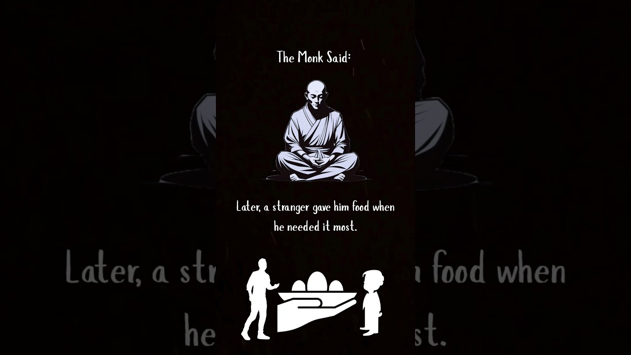 The Monk Said | The Kindness You Give Always Finds Its Way Back 💫 #shorts