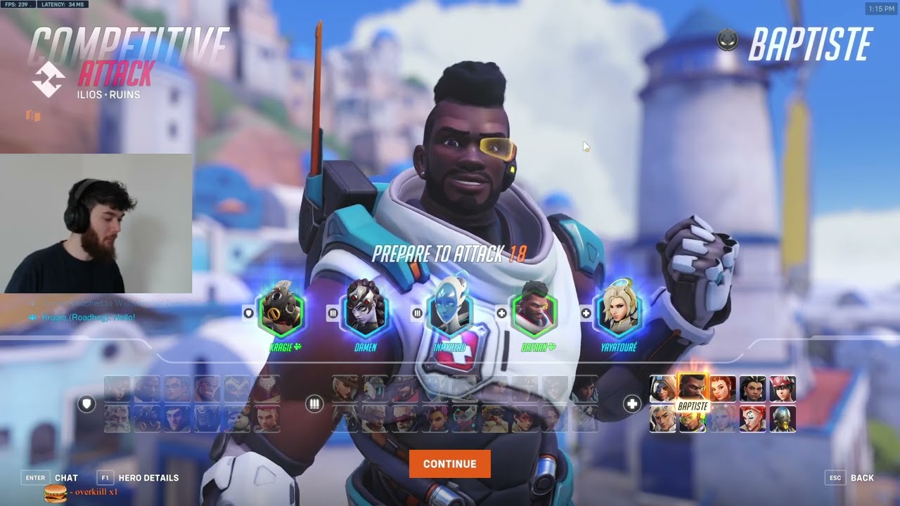 DAFRAN KIRIKO + BAPTISTE OVERWATCH 2 GAMEPLAY SEASON 10 TOP 500