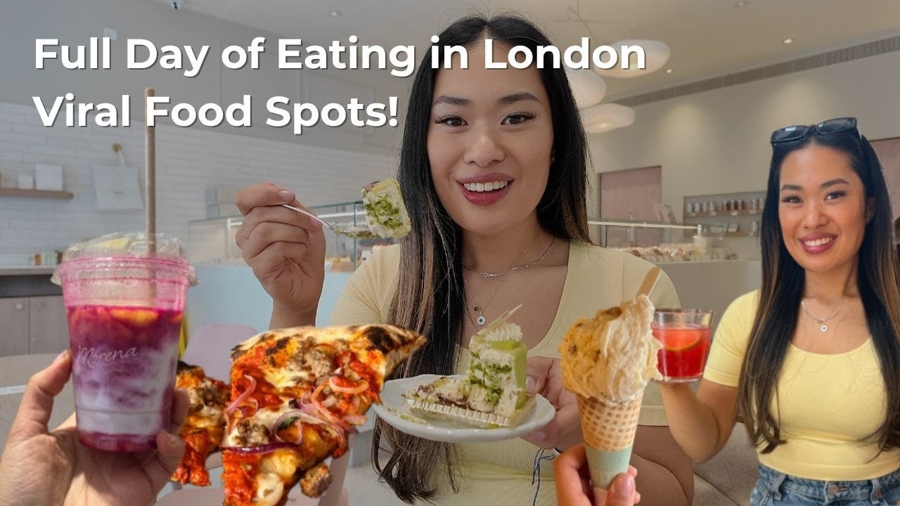 What I Ate in London 🇬🇧 | Visiting VIRAL Food Spots: Morena Cafe, Anita Gelato & Breadstall Pizza
