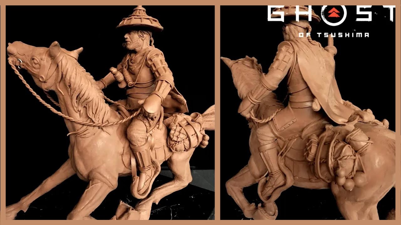 Ghost of Tsushima character sculpture short version