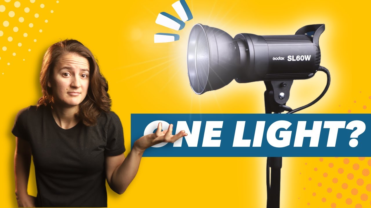 One light setup with Godox SL-60w