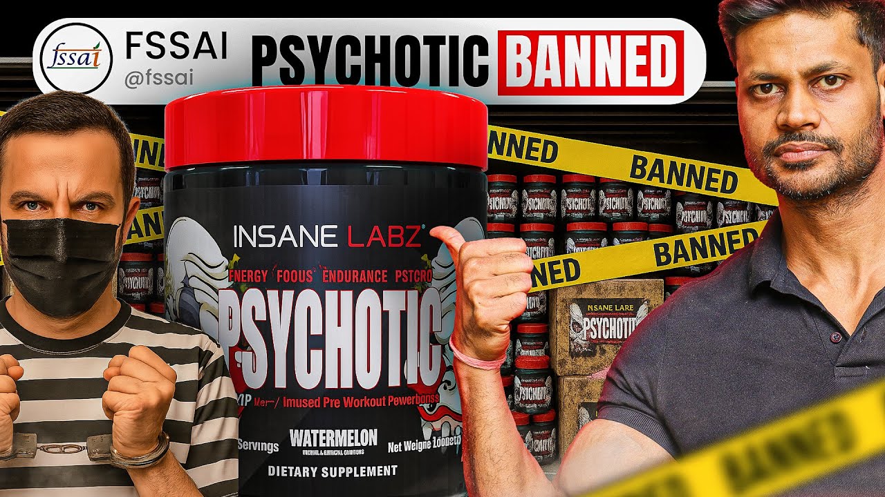 PSYCHOTIC PRE-WORKOUT BANNED BY FSSAI ❌⚠️ RETAILERS GOT NOTICE #health #fitness
