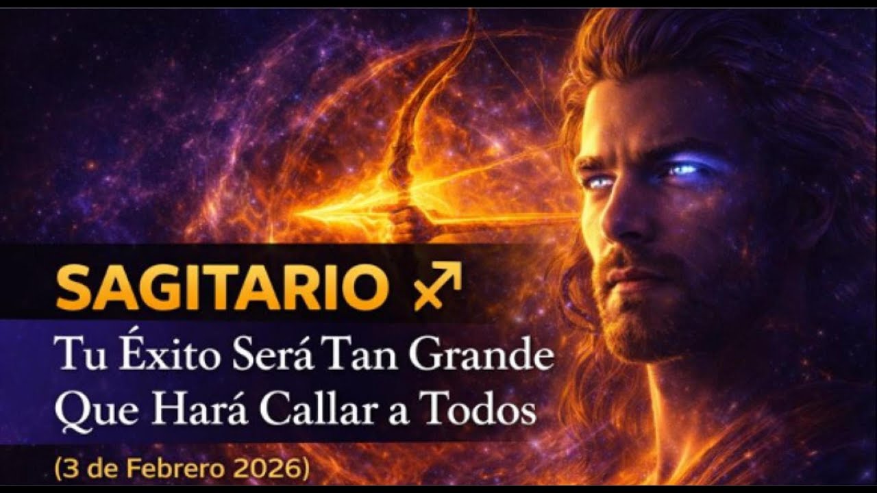 SAGITARIO ♐ — Tu Éxito Será Tan Grande Que Hará Callar a Todos 3 de Febrero 2026