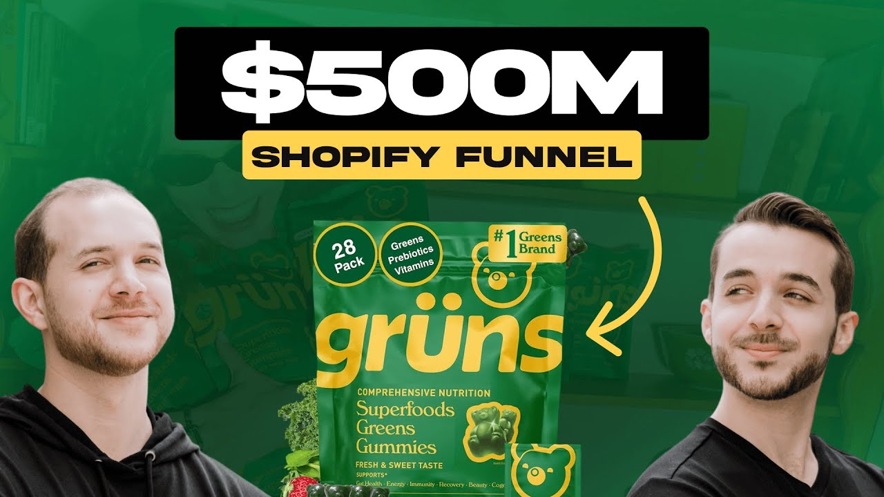 Gr&uuml;ns' $500M Shopify Funnel, Ads, Landing Pages, Email Marketing & SMS flows - The Funnels Show #8