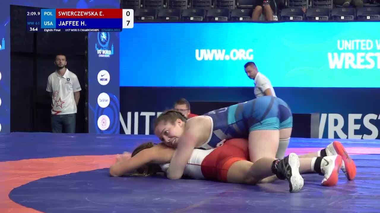 Eighth Final &bull; WW 61Kg &bull; Emilia Irena SWIERCZEWSKA (POL) vs. Haylie Emma JAFFEE (USA)