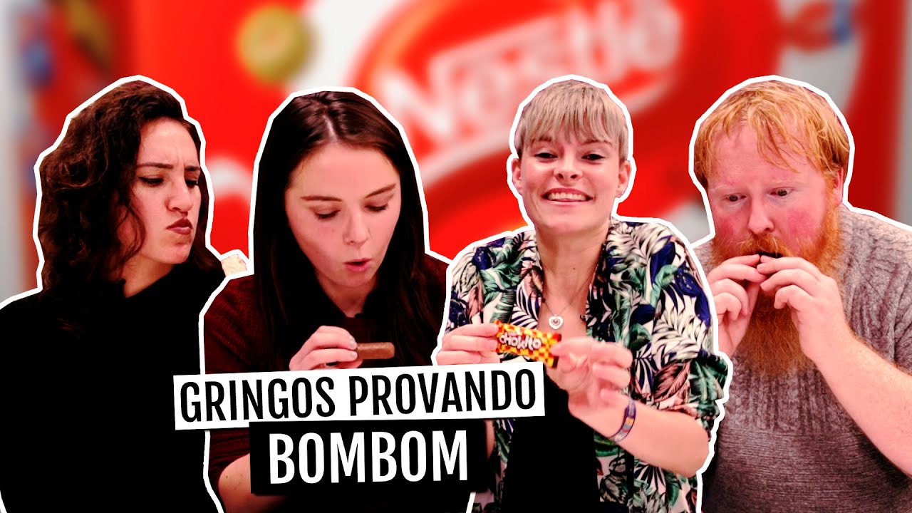 GRINGOS PROVANDO CHOCOLATES (BOMBONS NESTL&Eacute;)