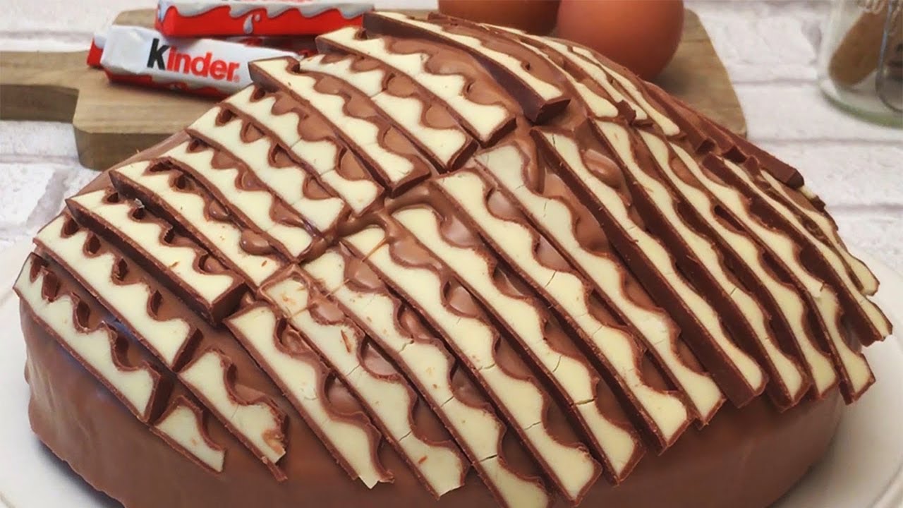 Un dessert zébré au Kinder ! | 5 recettes de gâteau avec cuisson façon CHEFCLUB