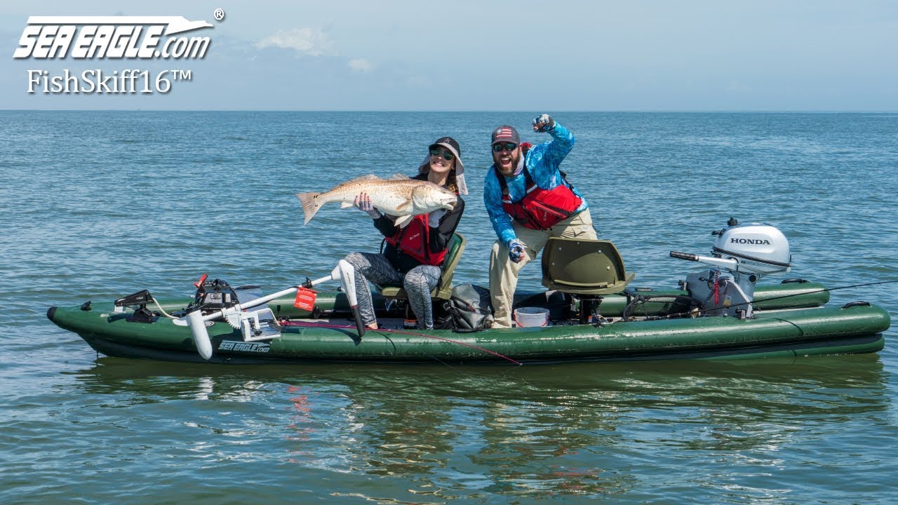 Sea Eagle FishSkiff16™ - Big Redfish & Black Drum Fishing In Louisiana!