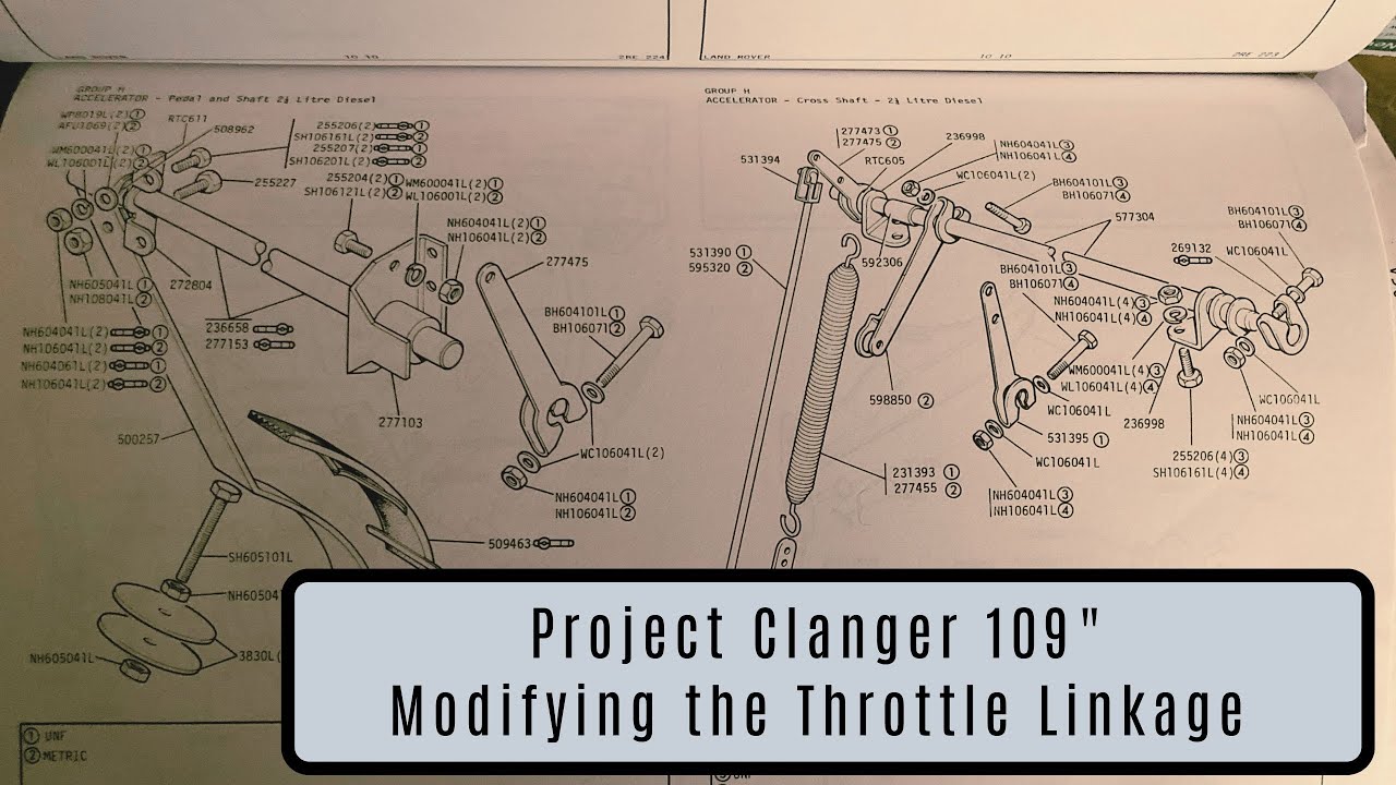 Project Clanger - A series 3 Landrover Nut and bolt Rebuild The Throttle Linkages
