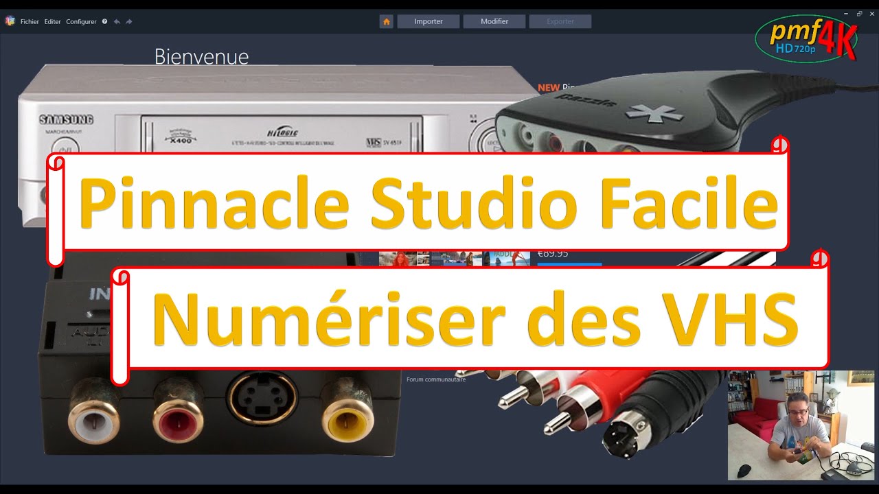 Pinnacle Studio, comment numériser une cassette VHS