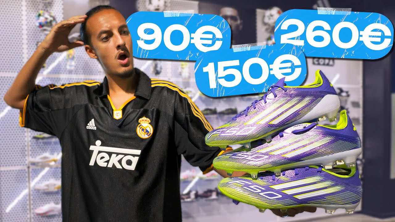 Quelles sont les DIFFÉRENCES entre ces GAMMES de crampons chez Adidas F50 ?