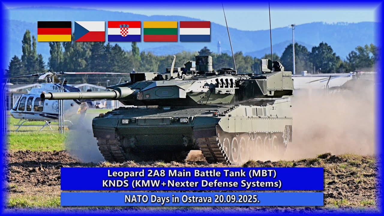 🇩🇪🇨🇿🇭🇷🇱🇹🇳🇱 Leopard 2A8 Main Battle Tank (MBT)  KNDS (KMW+Nexter Defense Systems)