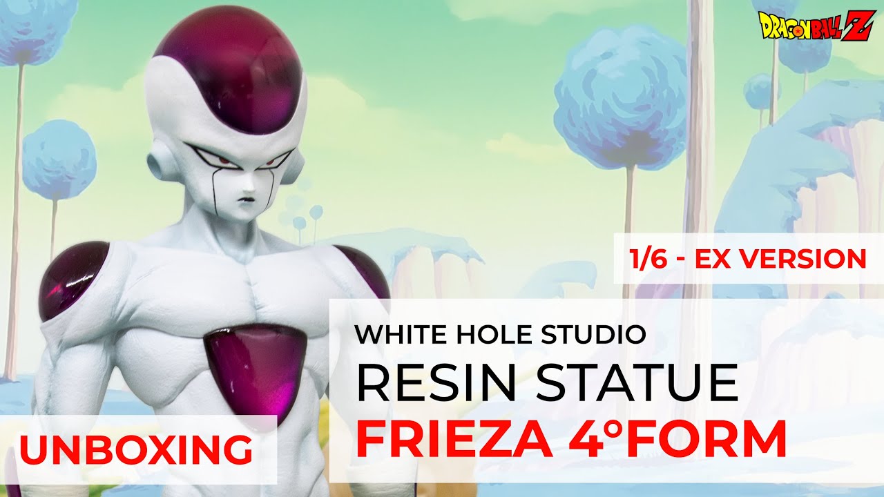Frieza 4 form White Hole Studio unboxing review 4K - 1/6 EX Version - Dragon Ball Z resin statue
