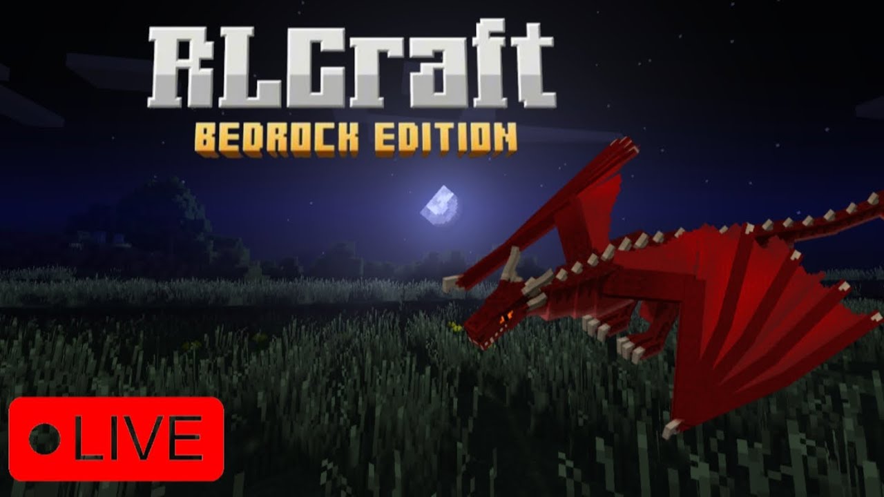 🔴RLCraft  bedrock  🔴бүгдээрээ hiiii 😝😝