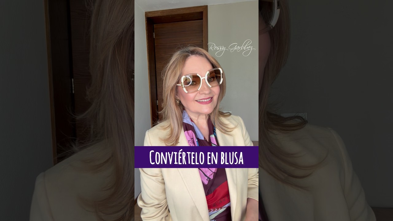 CONVIÉRTELO EN BLUSA #blusaslindas #blousedesign #rossygarbbez #blouses #blusasfemininas #blusas