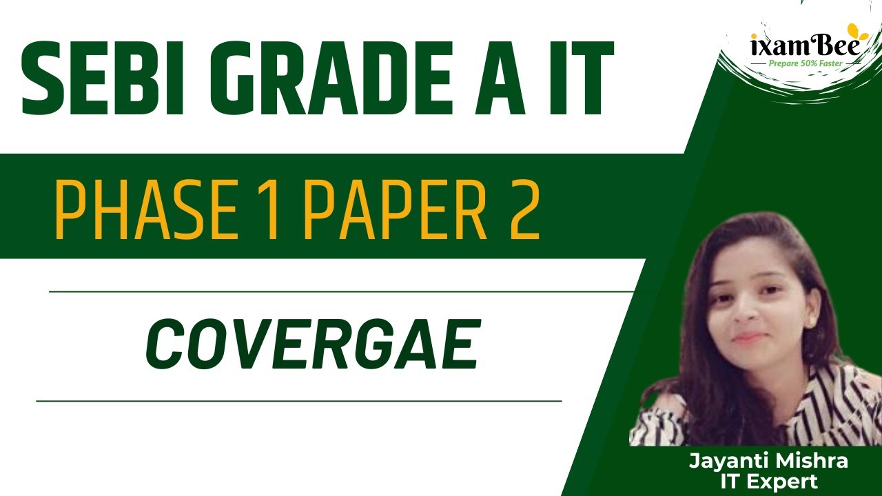 SEBI Grade A IT | Phase 1 Paper 2 coverage