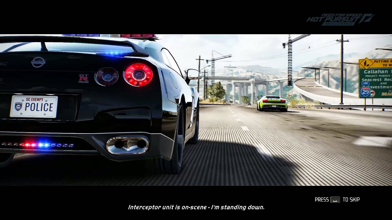 Ремастеринг NFS Hot Pursuit - Nissan GT-R Full Black Police Mod Edition