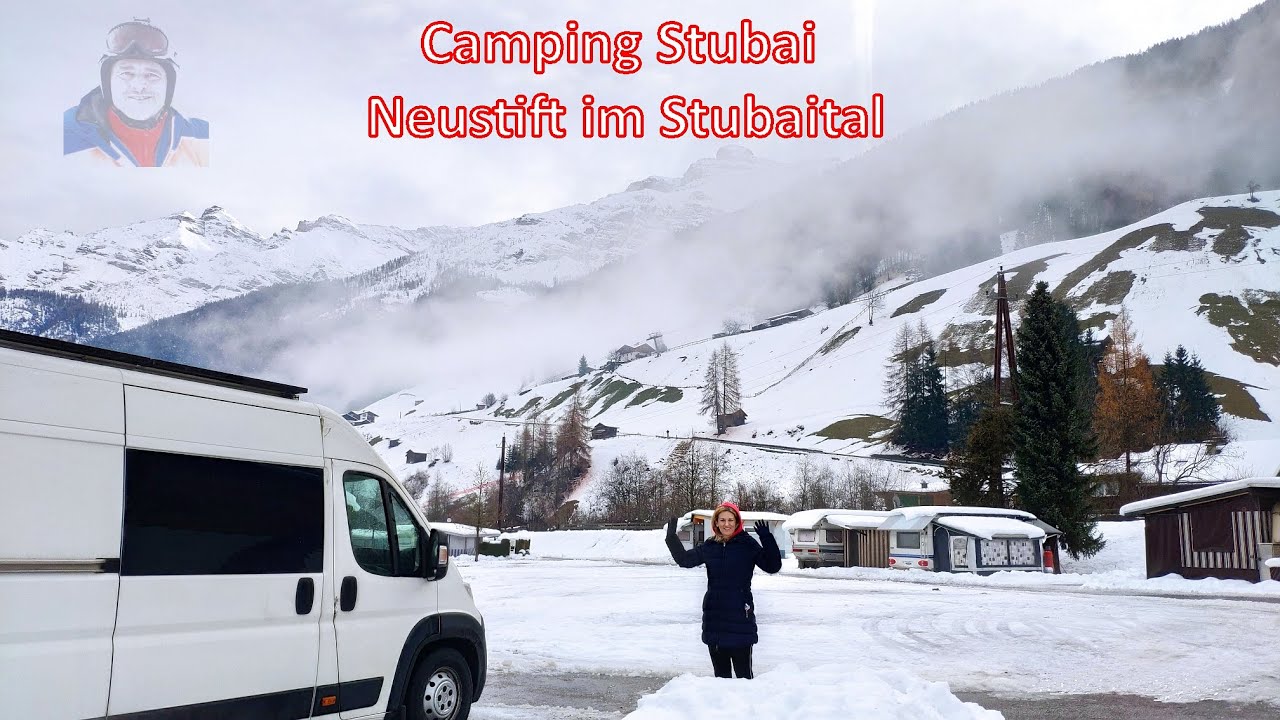 2025, 4K,  Aparthaus Camping Stubai & Neustift im Stubaital. Tyrol. Super winter camping in Austria.