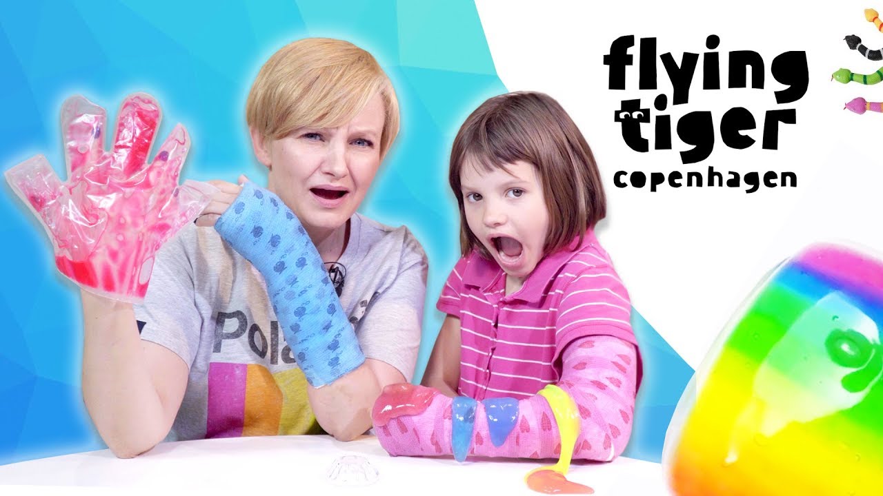 Gang Gipsiaków 😀 sprawdza slimy i gluty z Flying Tiger + Jak Amelka złamała rękę