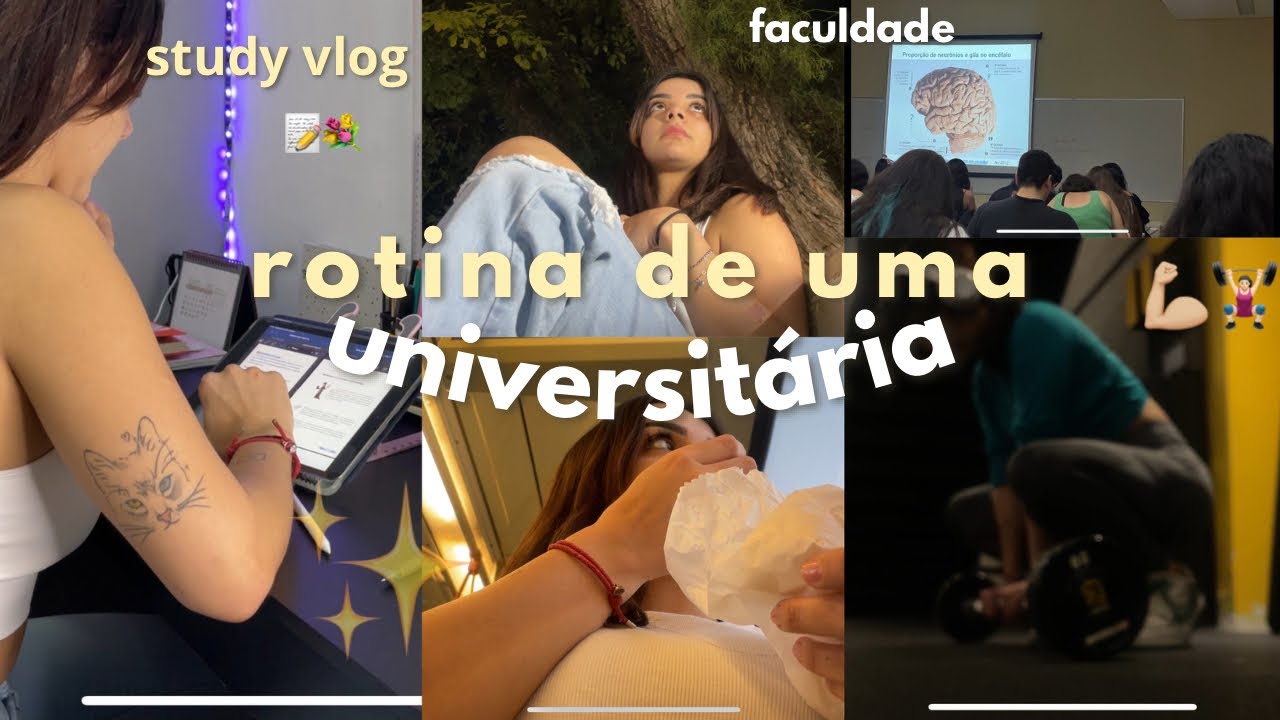 ROTINA UNIVERSITÁRIA PRODUTIVA ✨💐 STUDY VLOG ✨