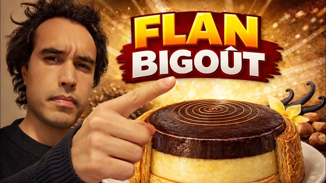 FLAN BIGOÛT CHOCOLAT/VANILLE - ACCESSIBLE AUX DÉBUTANTS 