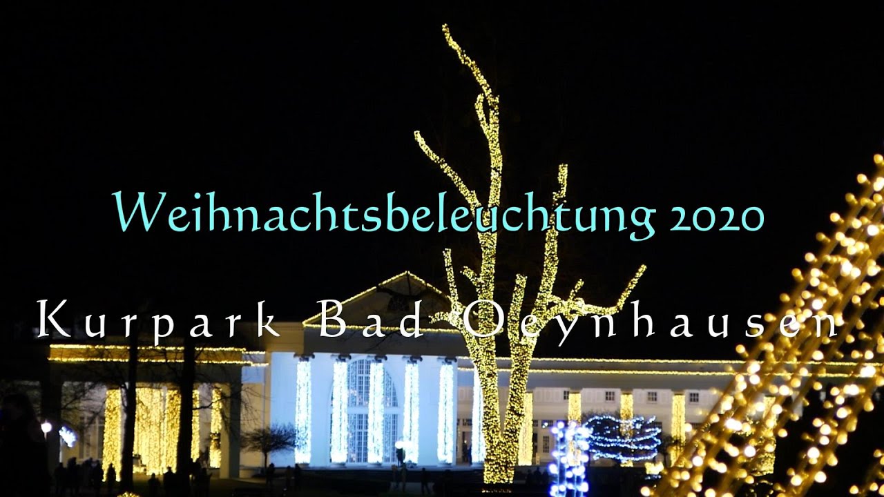 Weihnachtslicht 2020 im Kurpark - Bad Oeynhausen