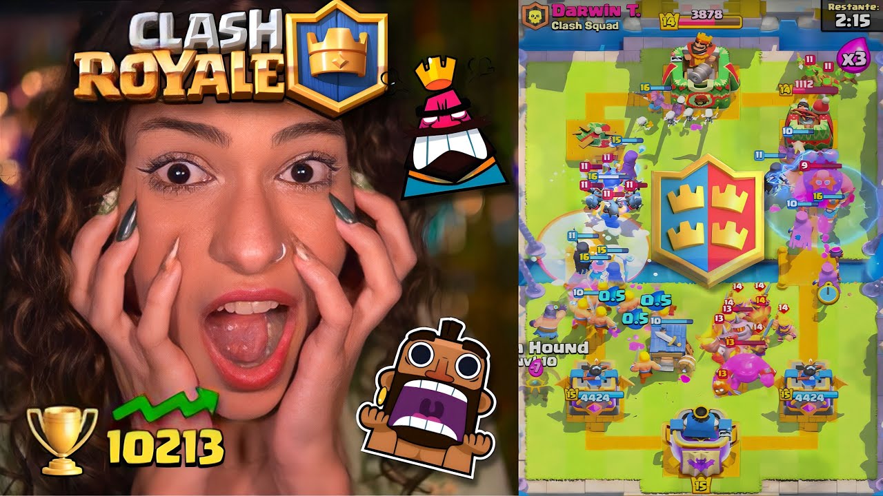 ASMR JOGANDO CLASH ROYALE 👑