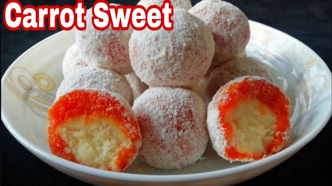 গাজরের মিষ্টি রেসিপি |Carrot Sweet Recipe |Carrot Delight/Carrot Sondesh/Carrot Dessert/Carrot laddu