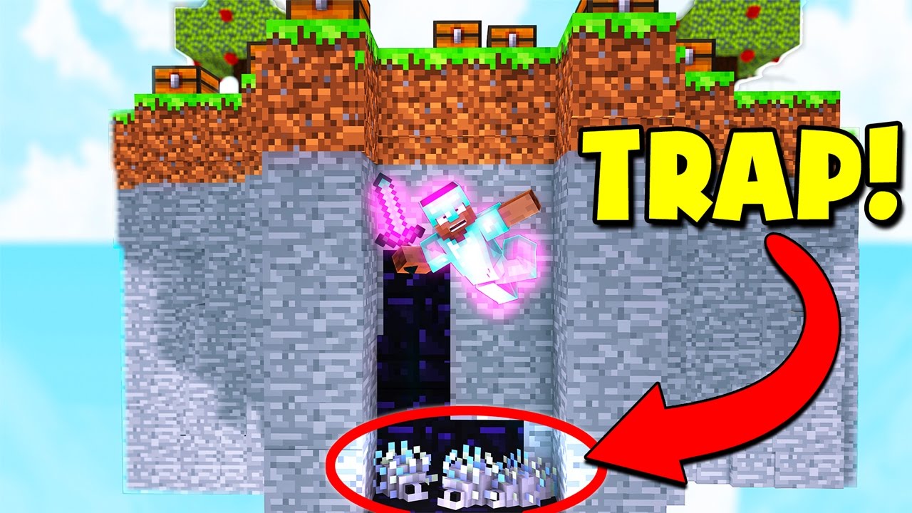 SILVERFISH MINECRAFT BED WARS TRAP! (Minecraft Trolling)
