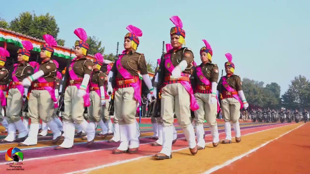 Video of 76th Republic day celebration 2025 Bareilly police line U.P.