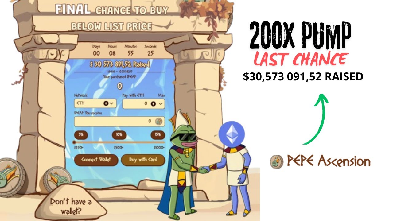 THIS memecoin has a 200x potential ($$PEAP) Pepe Ascension