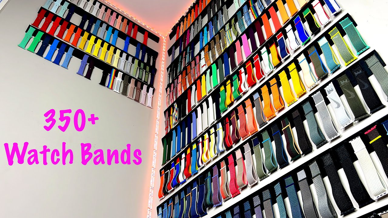 EPIC BAND WALL | How Many Official Apple Watch Bands In My Collection? + Storage System for Bands