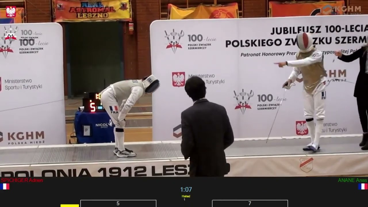 Leszno World Cup 2022 JMF - GOLD - Adrien Spichiger FRA v Anas Anane FRA