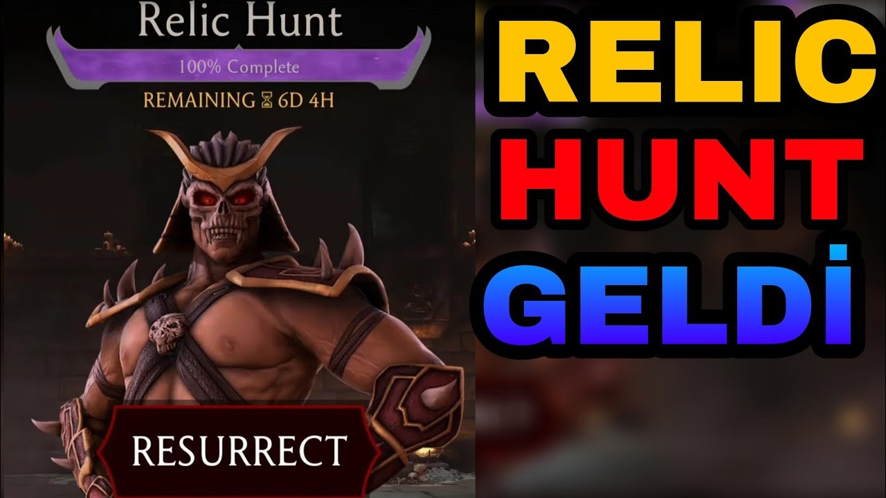 1 RELIC HUNTTA 2 KERE SHAO KAHN EVRİMLEDİM💥 | Mk Mobile