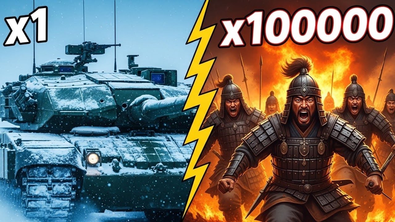 1 ТАНК против 100 000 МОНГОЛОВ: Что если Т-90М попадет в 1237 год?